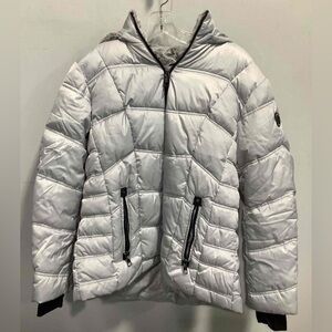 Nautica Women's Silver Puffer Jacket